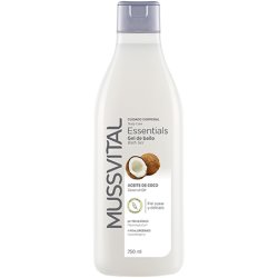 Mussvital Essentials Coconut oil 750 ml Gel douche Unisexe Corps