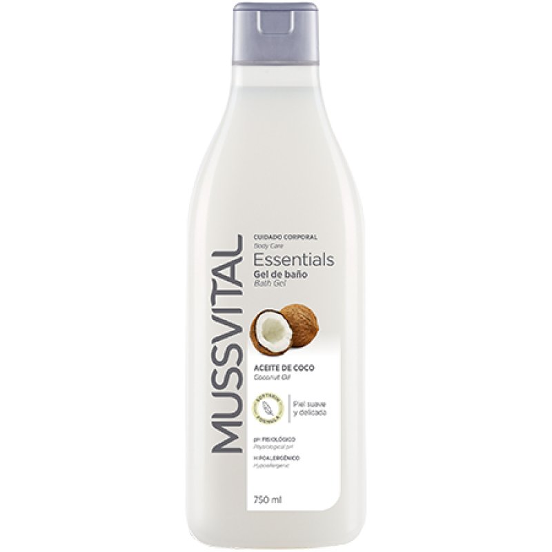 Mussvital Essentials Coconut oil 750 ml Gel douche Unisexe Corps