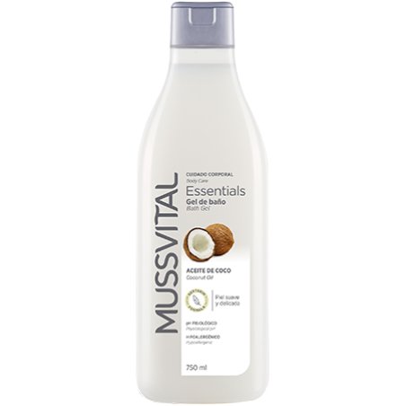 Mussvital Essentials Coconut oil 750 ml Gel douche Unisexe Corps
