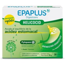 EPAPLUS Digestcare Helicocid Hat 30 Tablets Helps Balance Heartburn and Digestive Well-being with Chamomile and Natural