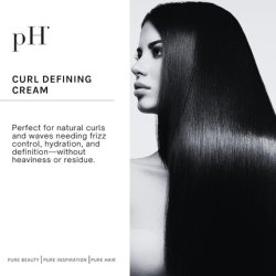 Ph Pure Hair Curl Defining Cream for Natural Curls & Waves - Frizz Control