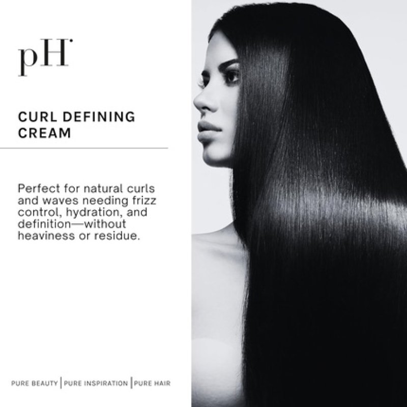 Ph Pure Hair Curl Defining Cream for Natural Curls & Waves - Frizz Control