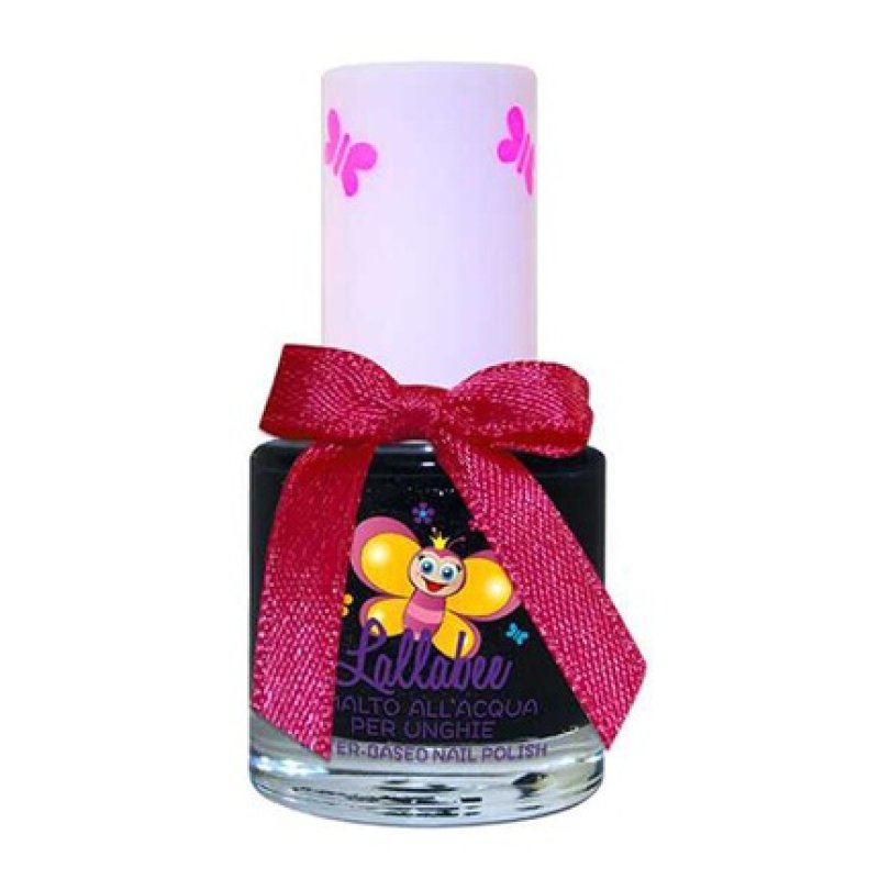 Lallabee Water-Based Nail Enamel, Pearly Spell Black