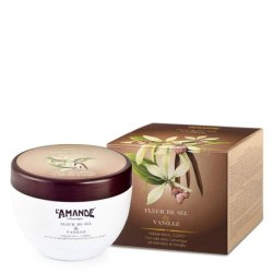 L'AMANDE Fragrant Body Cream with Hyaluronic Acid and Vitamin E, Gentle and Nourishing Antioxidant, Vanilla Scent for