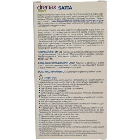 Supplement Drenax Forte Sazia Satiating Effect 45 Tablets