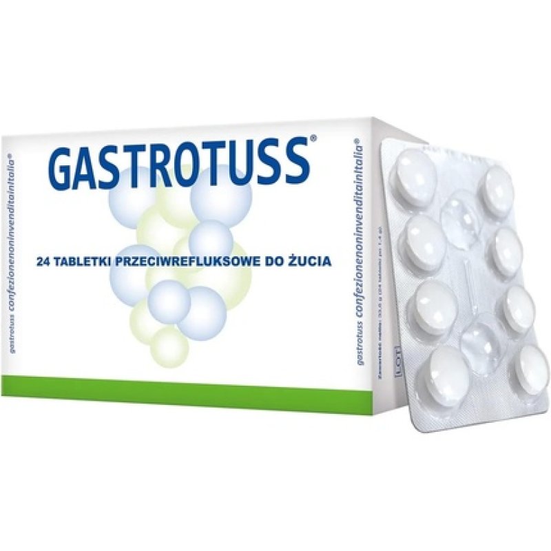 Gastrotuss Anti-Reflux Chewable Tablets 24 Tablets