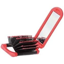 Folding Brush with Mirror