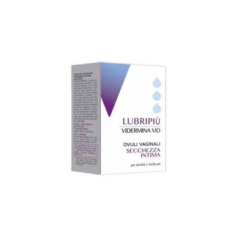 VIDERMINA Lubripiù Vaginal Suppositories for Intimate Dryness