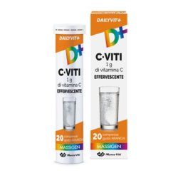 Dailyvit C Screws 1G of Vitamin C Effervescent 20 Tablets