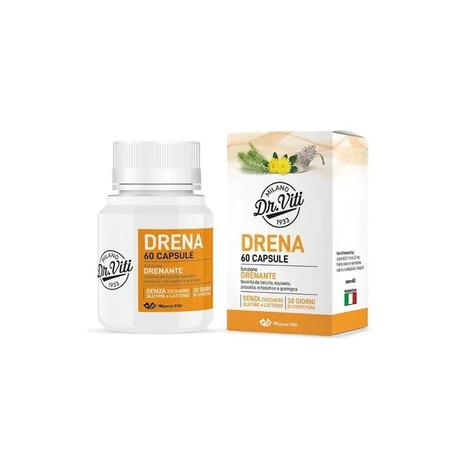 Marco Viti Farmaceutici Dr Viti Drena Forte Dietary Supplement For Drainage And Antioxidant 60 Capsules