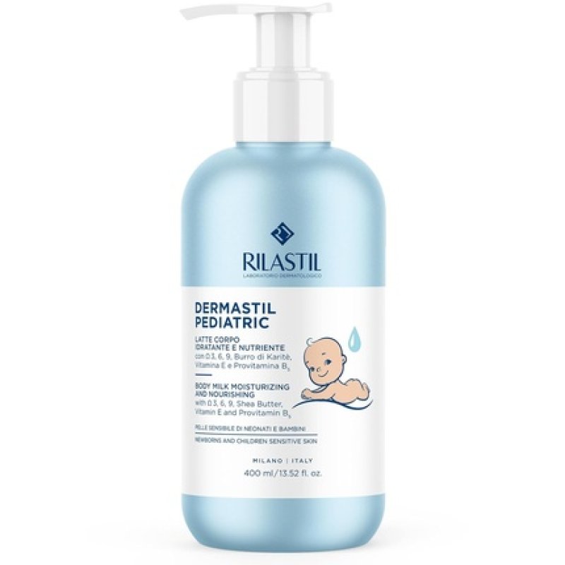 Rilastil Dermastil Kids Body Milk for Babies and Children Liquid Emulsion
