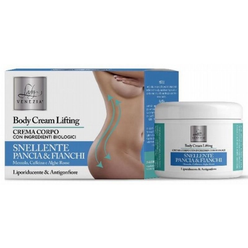 LADY VENEZIA Slimming Cream for Stomach and Hips - Liporiducente Antigonfiore - 250 ml