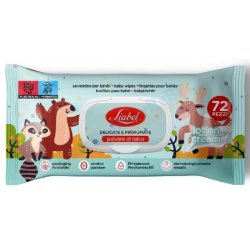 Liabel Baby Wipes 72 pcs with Talc Powder