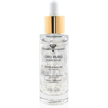 Silver Stardust Glow Oil Nourishing Face Oil with Pure Silver and Concentrated Oils Ideal for Dermaroller Moisturizing