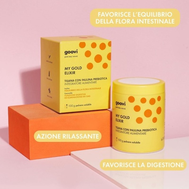 Goovi My Gold Elixir Digestion and Bloating Herbal Supplement 100g