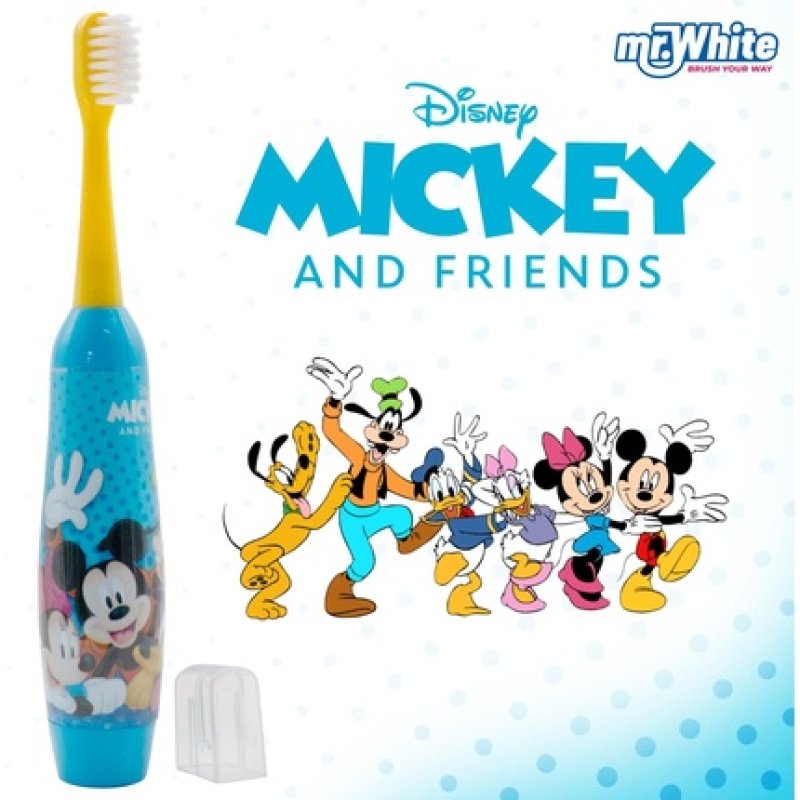 Mr. White Electric Toothbrush Mickey and Friends Blue