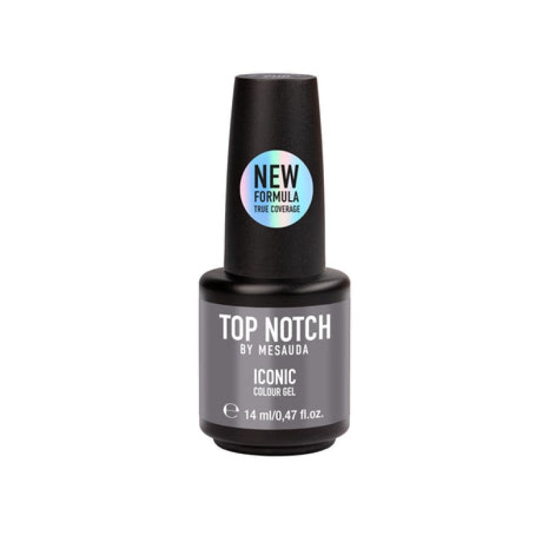 Top Notch by Mesauda Iconic Colour Gel nail polish 14 ml Grey