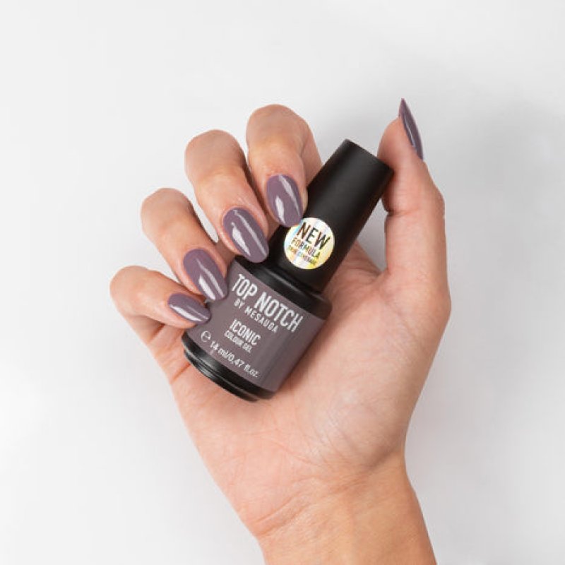Top Notch by Mesauda Iconic Colour Gel nail polish 14 ml Grey