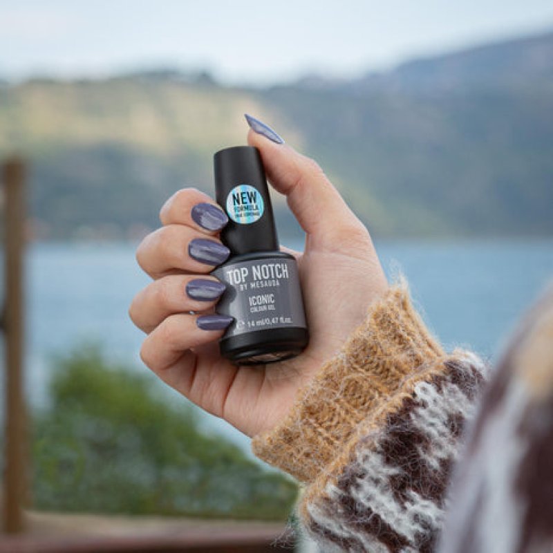 Top Notch by Mesauda Iconic Colour Gel vernis à ongles 14 ml Gris