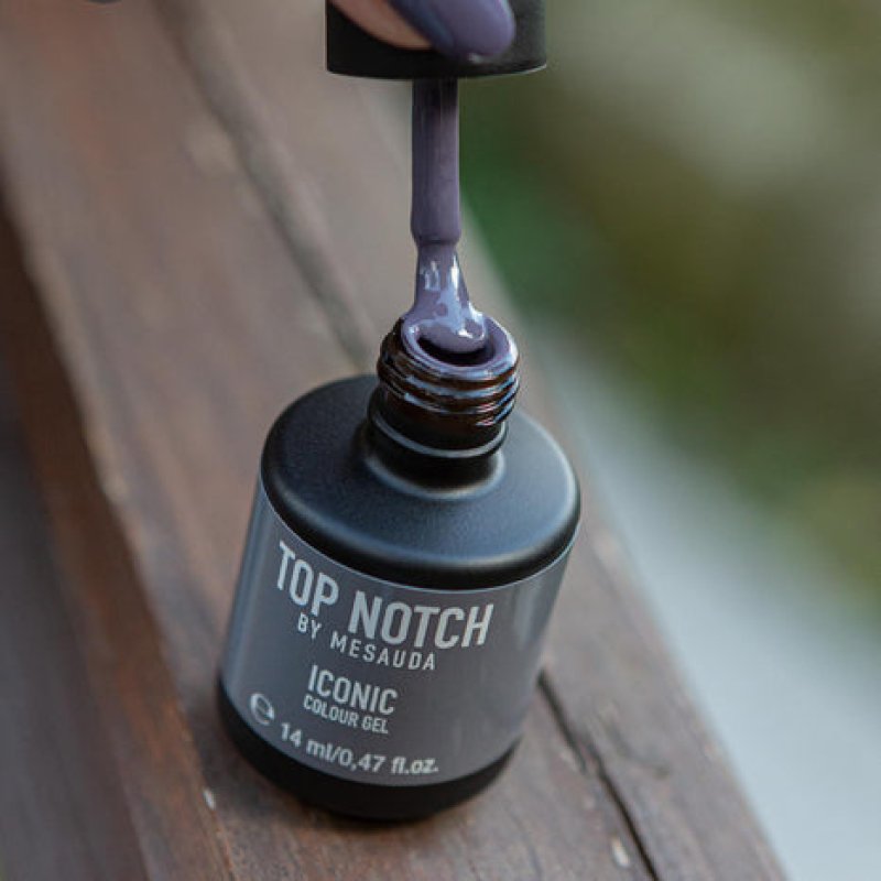 Top Notch by Mesauda Iconic Colour Gel nail polish 14 ml Grey
