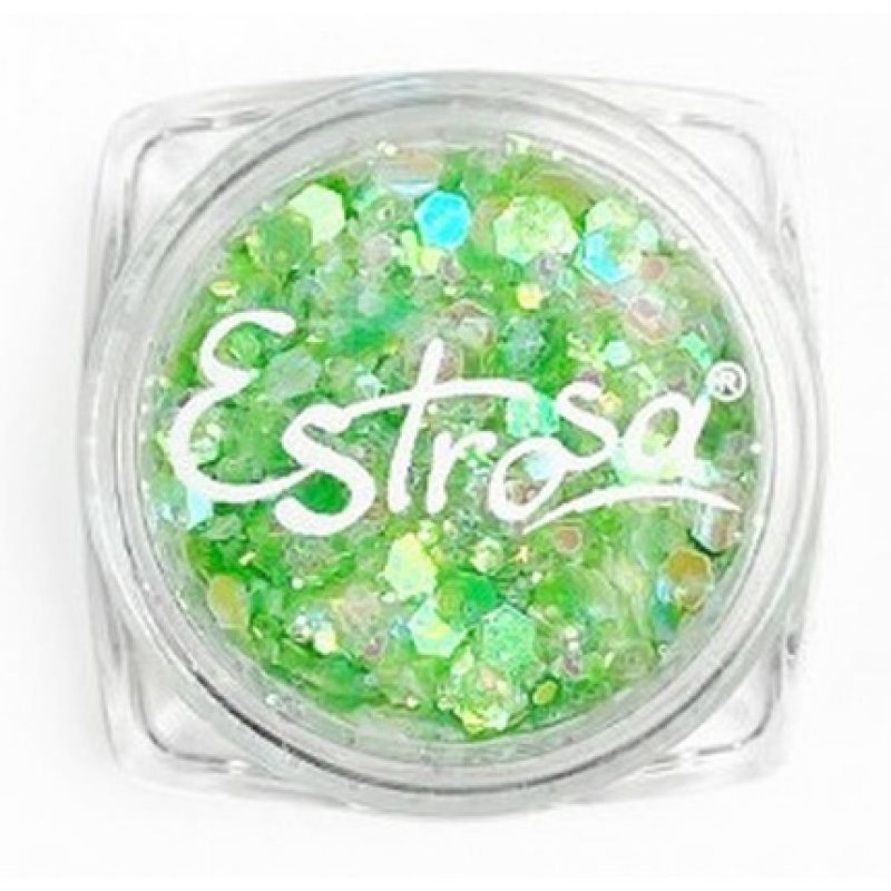 ESTROSA PAILETTE GLOW FLUORESCENTI 7795 Nail Polish - Green