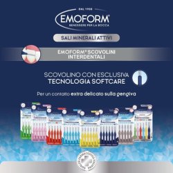 Interdental Brush Emoform with SoftCare Technology for Gentle Gum Contact with Soft Bristles - Ergonomic and Non-Slip