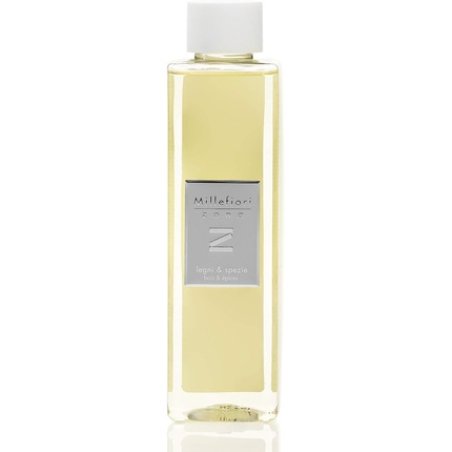 Millefiori 41REMLS Legni und Spezie Refill Bottle 250ml for Zona Room Fragrance Diffuser - Yellow Plastic 3.8 x 0.4 x