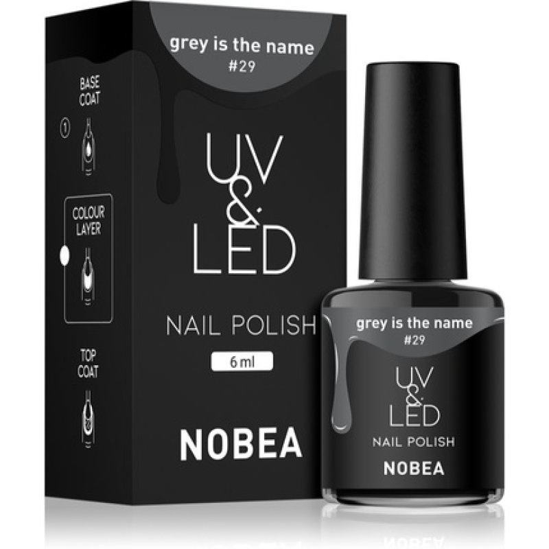 NOBEA UV & LED Nail Polish Grey 29 6 ml