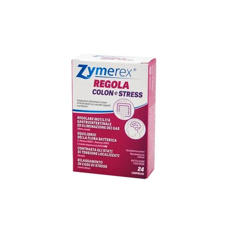 Wilco Farma Zymerex Regola Colon E Stress Dietary Supplement 24 Tablets