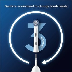 Oral-B Pro Sensitive Clean Electric Toothbrush Head X-Shaped Extra Soft Bristles Gentle Brushing Plaque Removal White