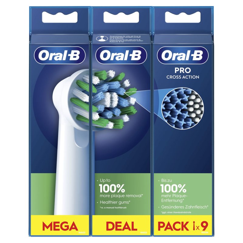 Oral-B CrossAction 9 pièce(s) Blanc