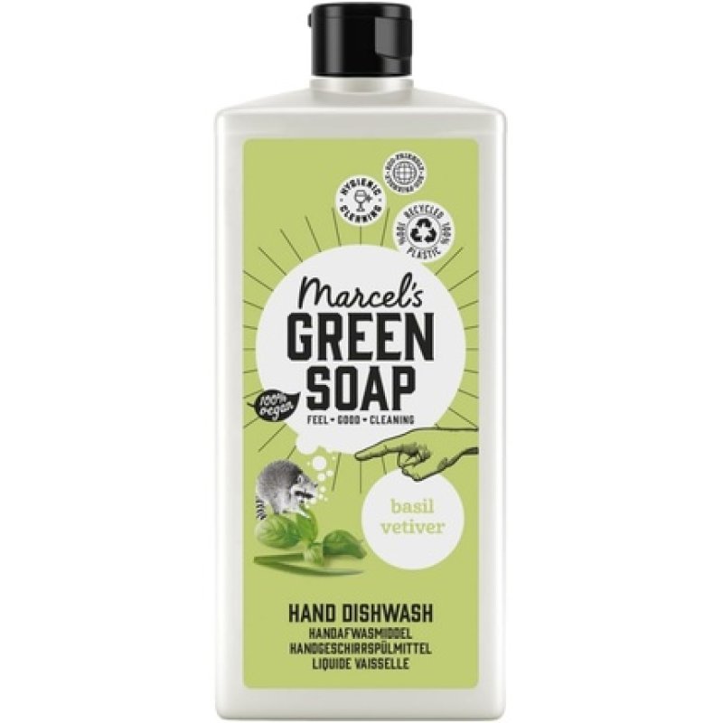 Marcel's Green Soap Washing Up Liquid Basil & Vetiver Grass 500ml