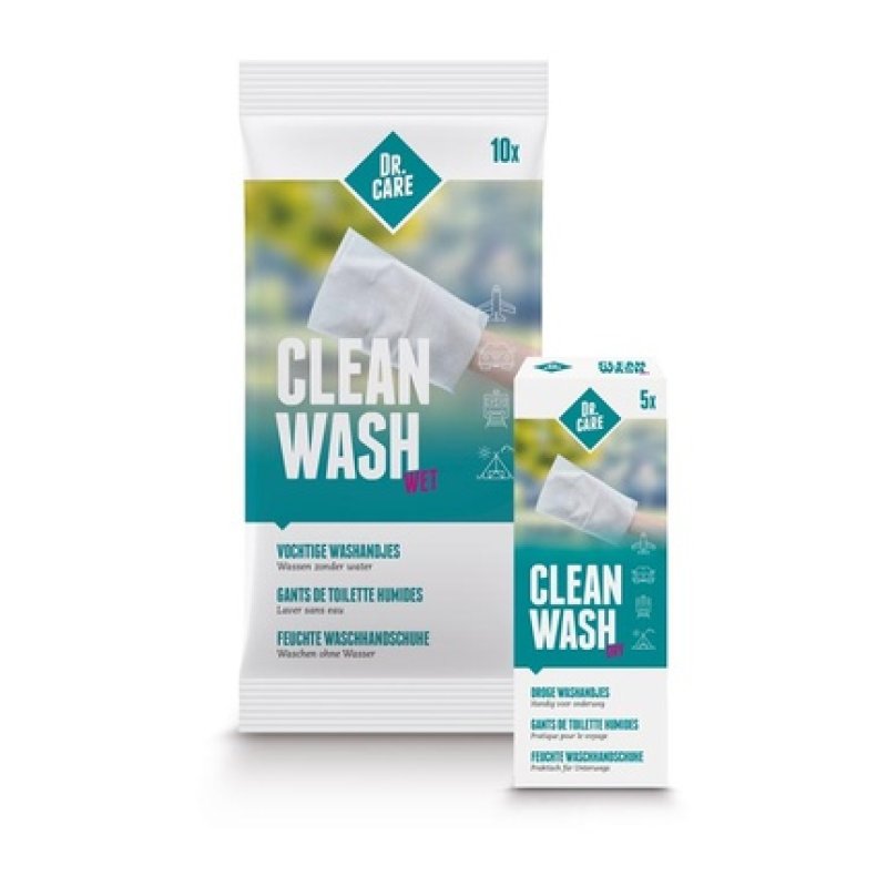 Dr. Care Clean Wash Wet Wipes - Personal Care Hygiene