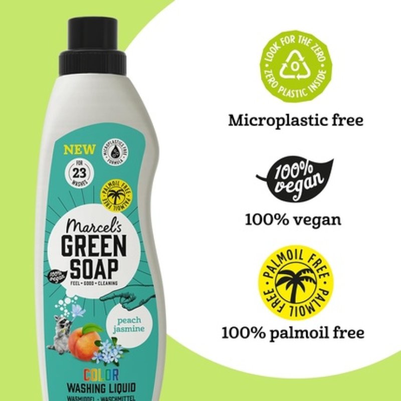 Marcel's Green Soap Colour Washing Liquid Peach & Jasmine 1L