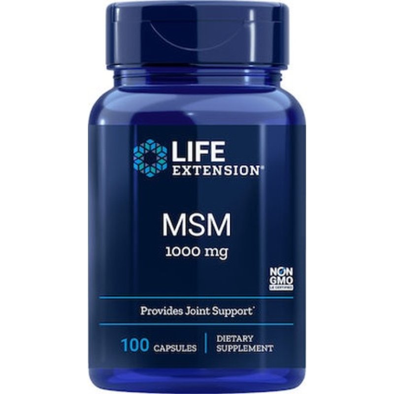 Life Extension Msm Joint Support 1000mg - Supports Normal Joint Health And Mobility - 100 Capsules