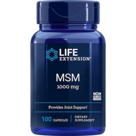 Life Extension Msm Joint Support 1000mg - Supports Normal Joint Health And Mobility - 100 Capsules