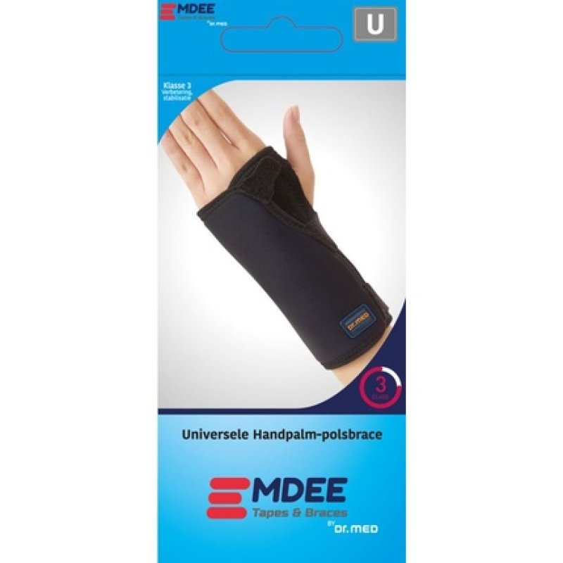 Emdee Universal Palm Wrist Brace Black