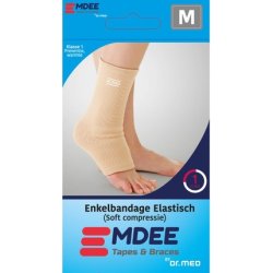 Emdee Ankle Bandage Elastic Soft Compression M