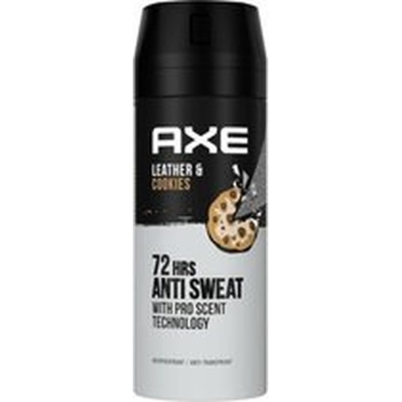Axe Deo Spray 72h Dry - Leather Cookies - 150 Ml