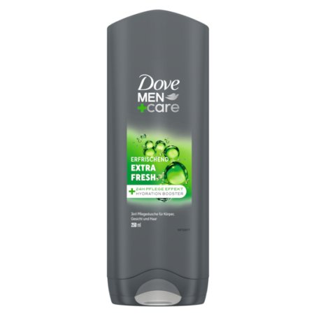 Dove Men Care 3-in-1 Extra Fresh Shower Gel for Body, Face, and Hair with 24 Hour Care Effect 250ml