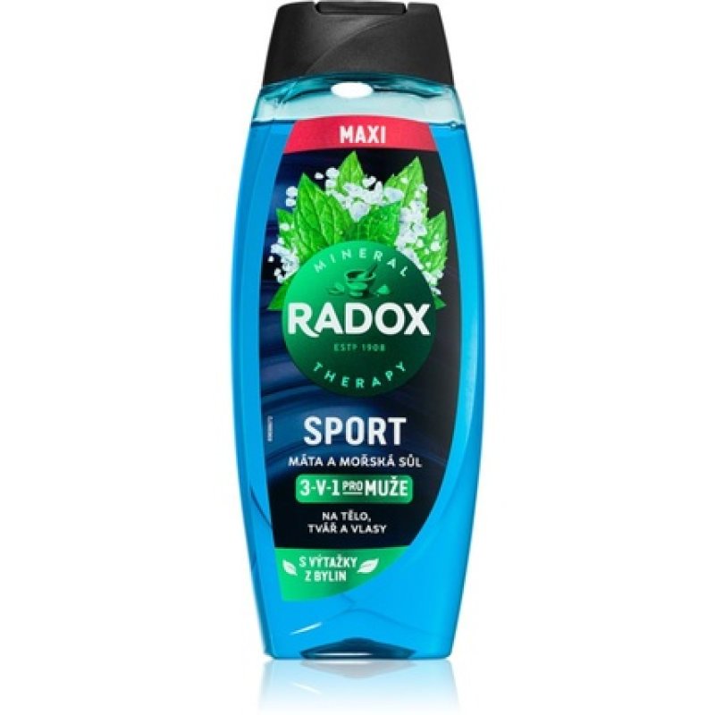 Radox Sport Mint And Sea Salt 3 Shower Gel
