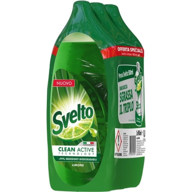 Svelto Lemon Dishwashing Liquid 980ml