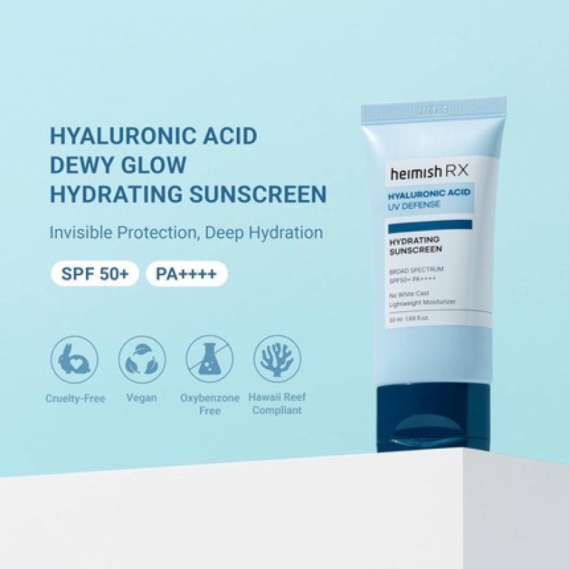 Heimish Rx Hyaluronic Acid Hydrating Sunscreen Daily Sunscreen for Face SPF