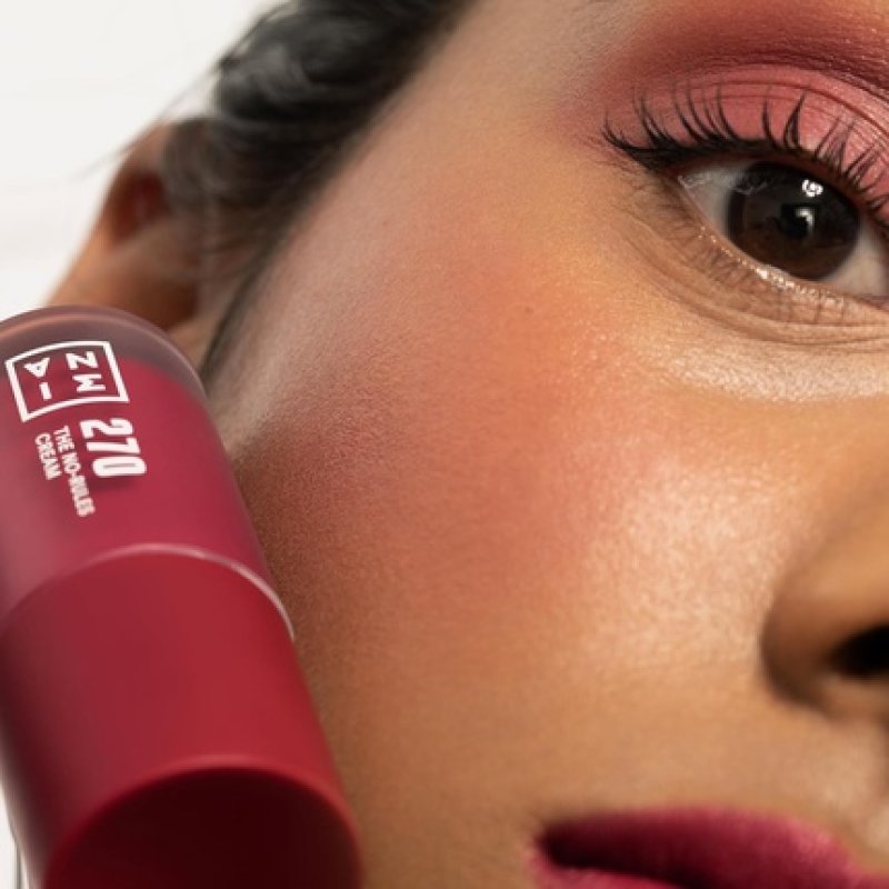 3INA MAKEUP The No-Rules Cream 270 Wine Red Liquid Blush Matte with Sweet Almond Oil Vegan Cruelty Free