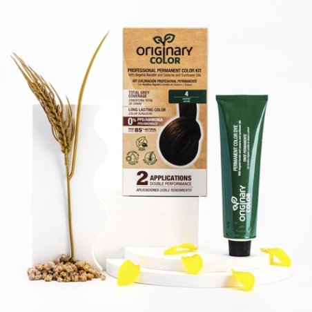 Originary Color Professional Permanent Coloring Set Color 4-0 Medium Brown