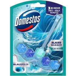 Domestos Power 5 Active Blue Rinse Agent Toilet Cleaner with Anti-Limescale Protection