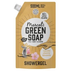 Marcel's Green Soap Vanilla & Cherry Blossom Shower Gel and Body Wash 500ml