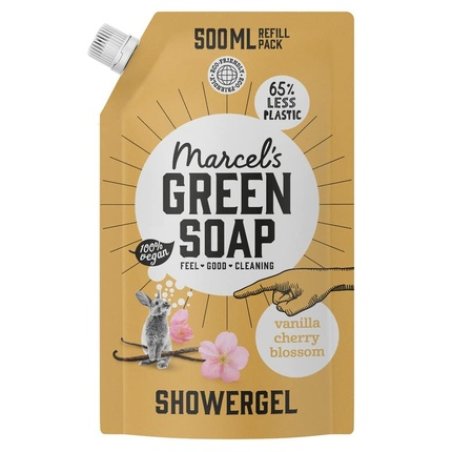 Marcel's Green Soap Vanilla & Cherry Blossom Shower Gel and Body Wash 500ml