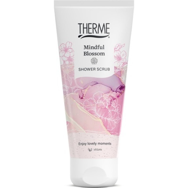 Therme Shower Scrub Mindful Blossom - A Refreshing Body Scrub For A Mindful Shower Experience