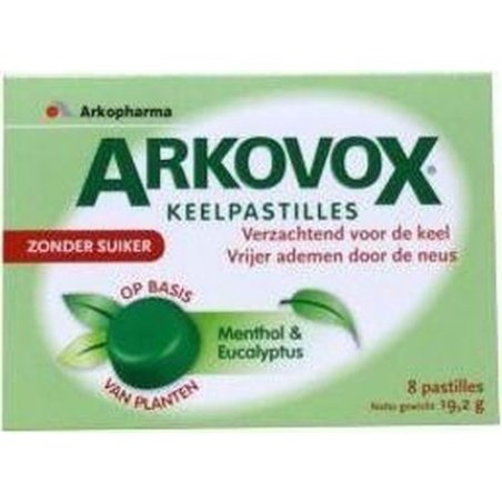 Arkovox Menthol & Eucalyptus Pastilles 8st